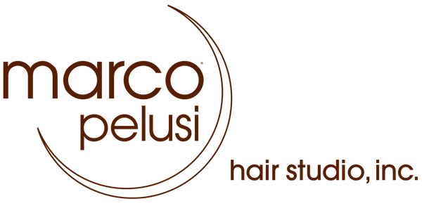 Logo, "Marco Pelusi hair studio, inc."